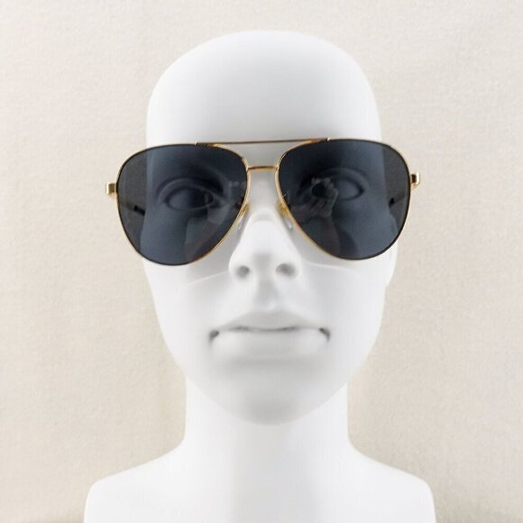 Gucci GG1233 Pilot Sunglasses Gold Gray OS - Picture 11 of 16